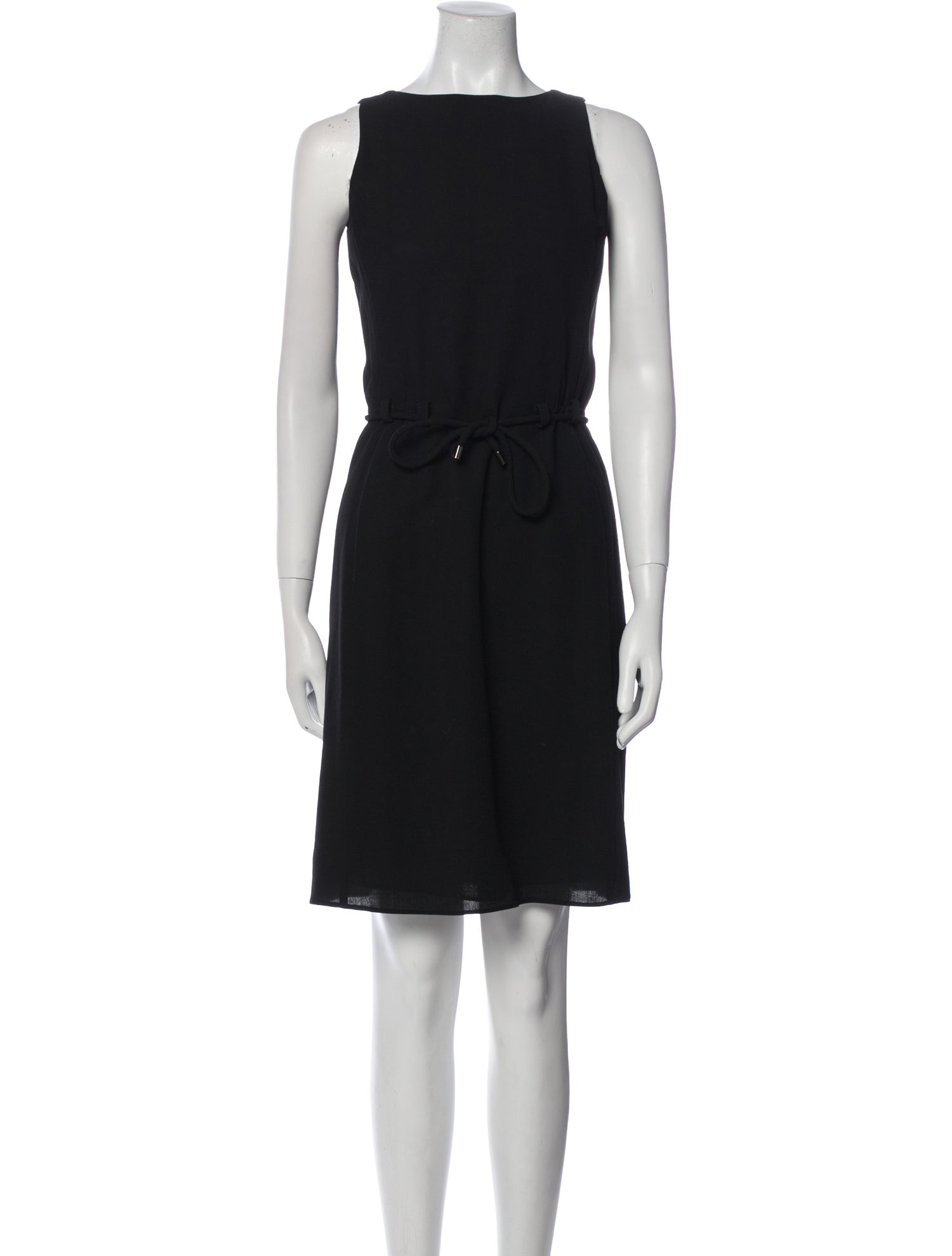 Armani Collezioni Bateau Neckline Knee-Length Dress