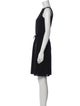 Armani Collezioni Bateau Neckline Knee-Length Dress