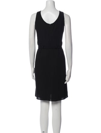 Armani Collezioni Bateau Neckline Knee-Length Dress