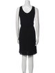 Armani Collezioni Bateau Neckline Knee-Length Dress