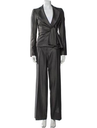Armani Collezioni Virgin Wool Pantsuit