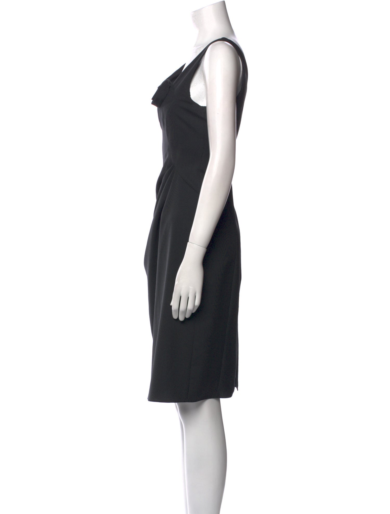 Armani Collezioni Virgin Wool Knee-Length Dress