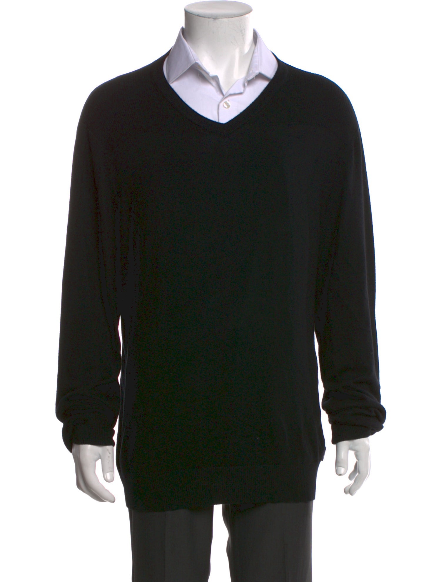 Armani Collezioni V-Neck Long Sleeve Pullover