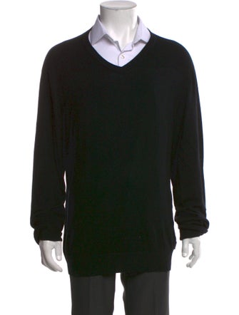 Armani Collezioni V-Neck Long Sleeve Pullover