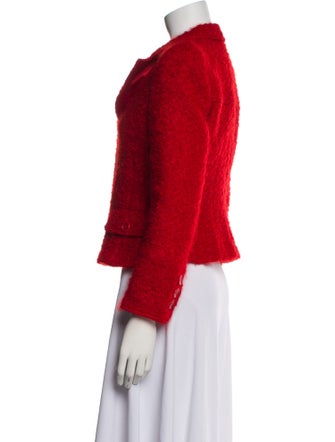 Armani Collezioni Mohair Tweed Pattern Blazer