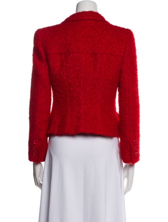 Armani Collezioni Mohair Tweed Pattern Blazer