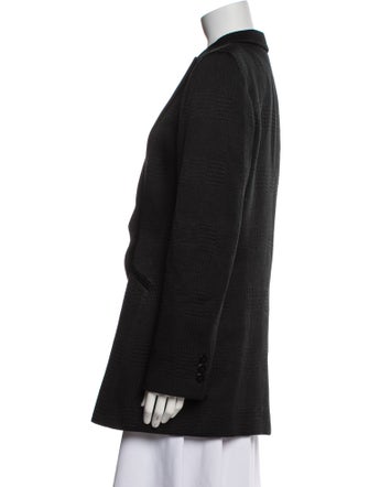 Armani Collezioni Wool Tweed Pattern Blazer