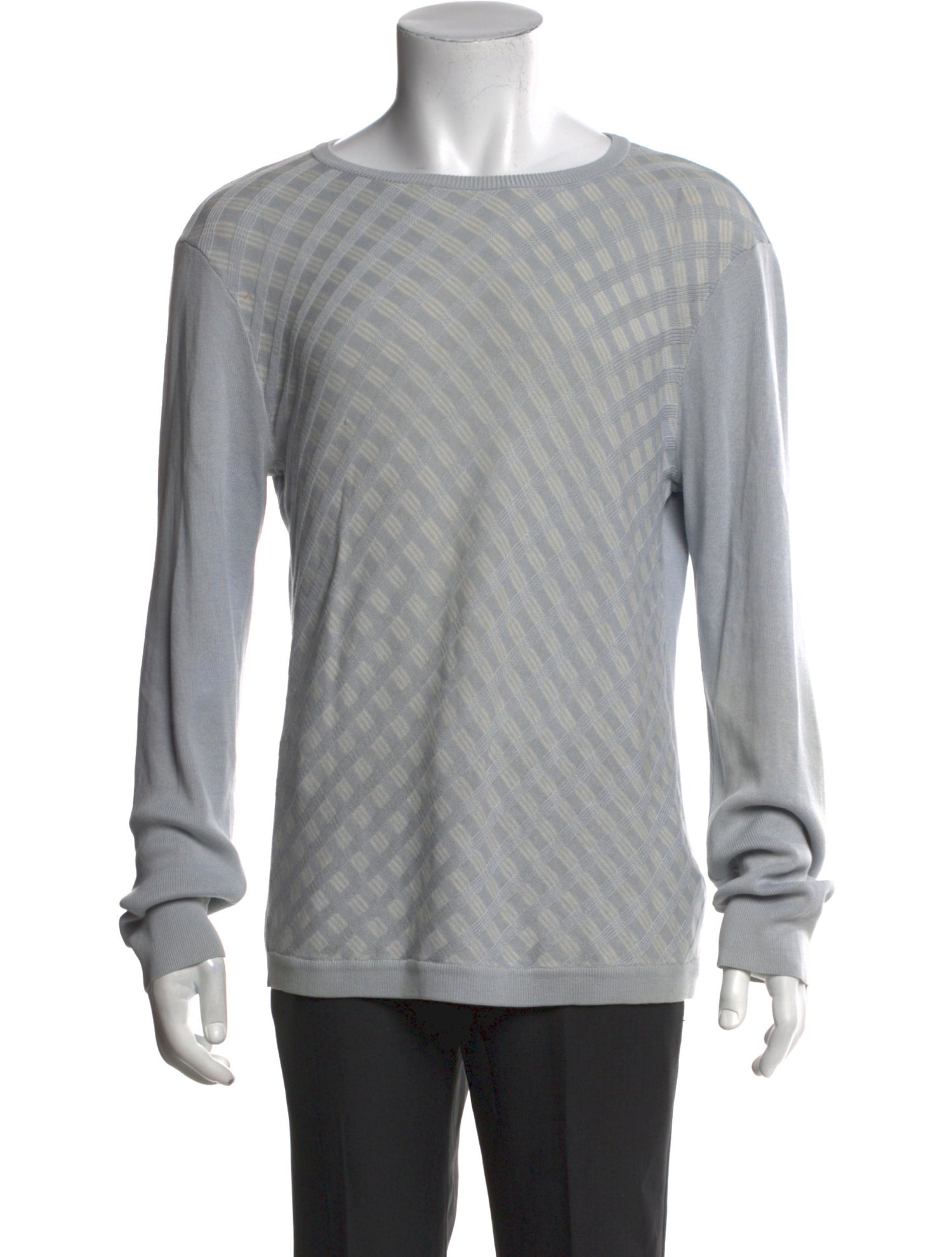 Armani Collezioni Crew Neck Long Sleeve Pullover