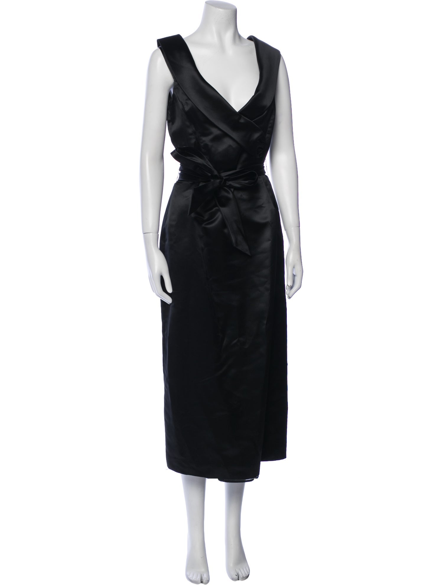 Armani Collezioni V-Neck Long Dress