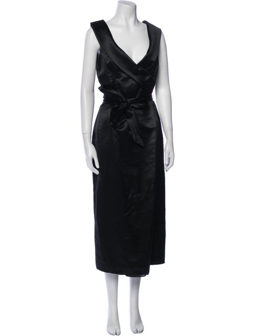 Armani Collezioni V-Neck Long Dress