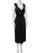 Armani Collezioni V-Neck Long Dress