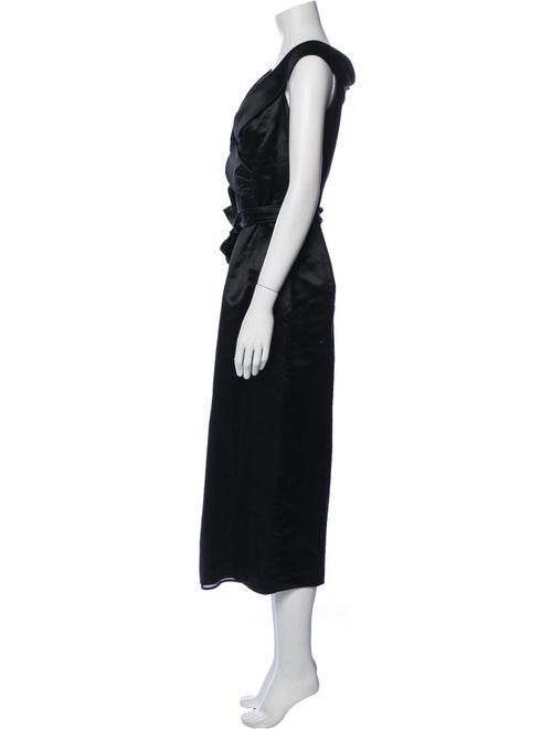 Armani Collezioni V-Neck Long Dress