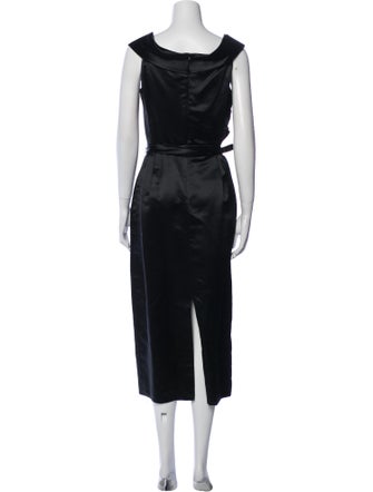 Armani Collezioni V-Neck Long Dress