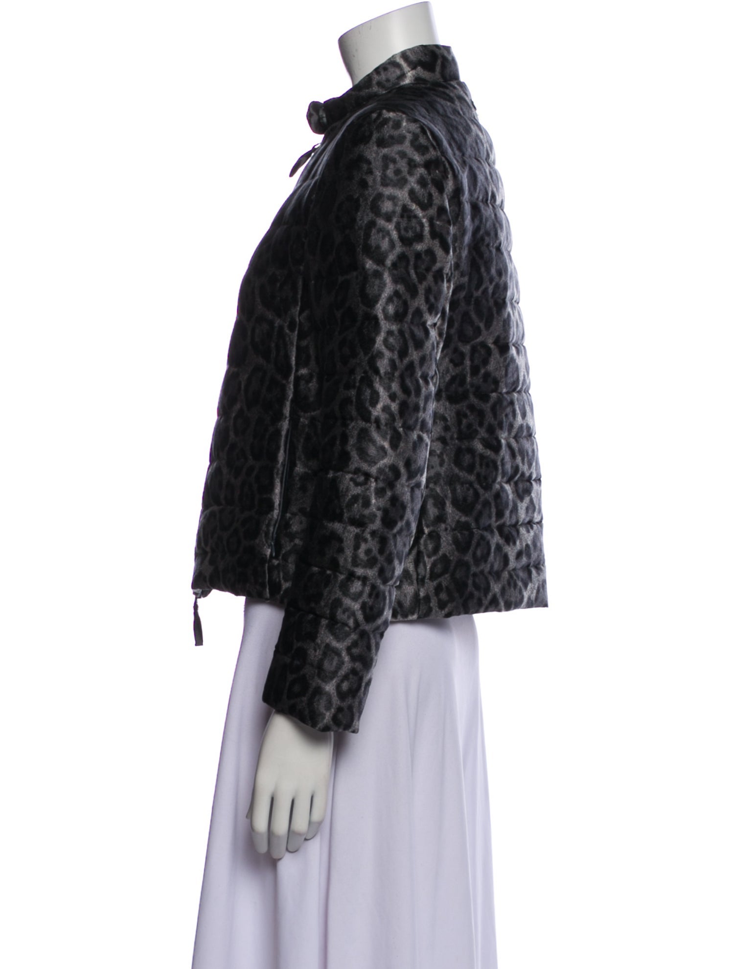 Armani Collezioni Animal Print Down Jacket