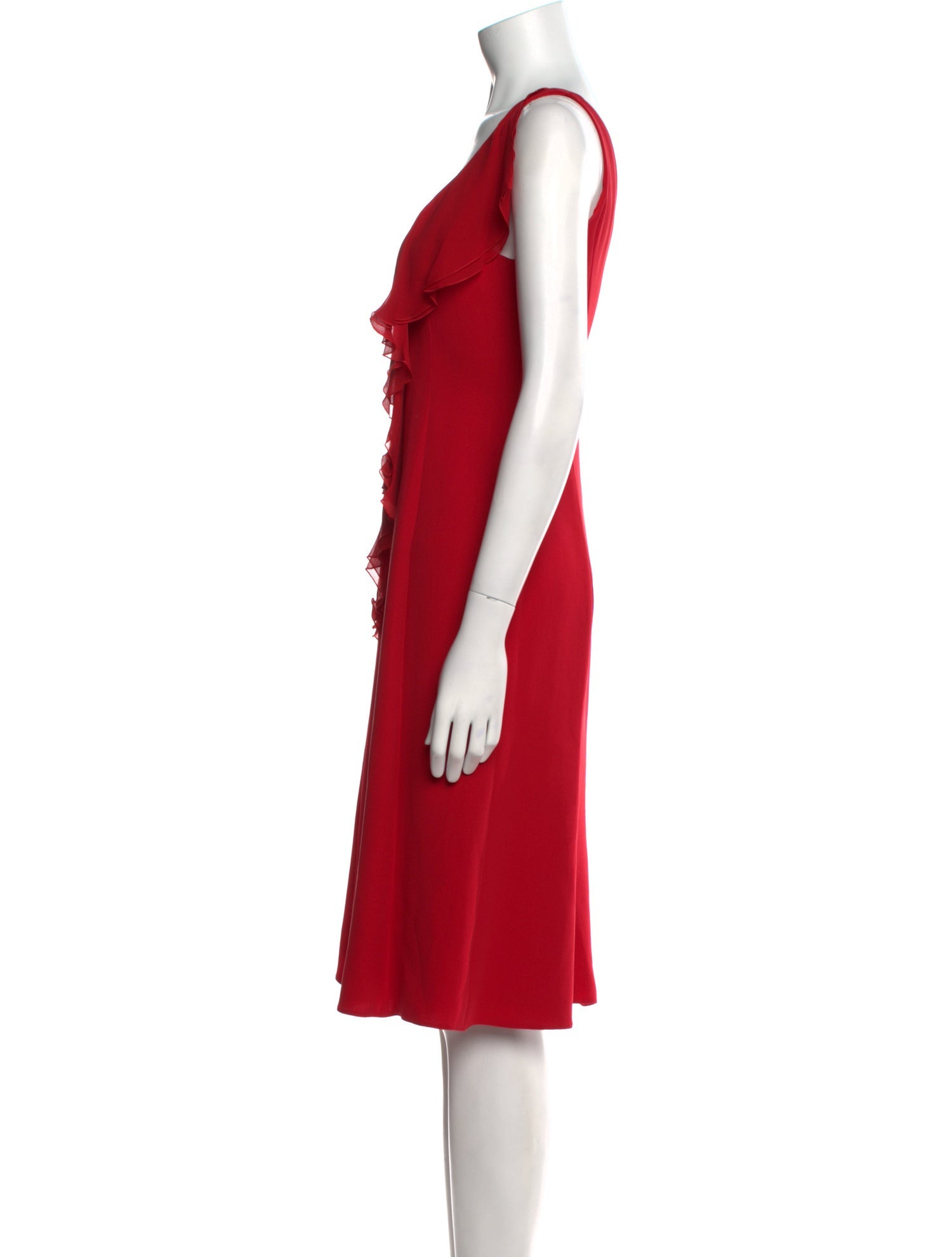 Armani Collezioni Silk Midi Length Dress