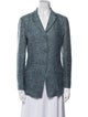Armani Collezioni Tweed Pattern Blazer