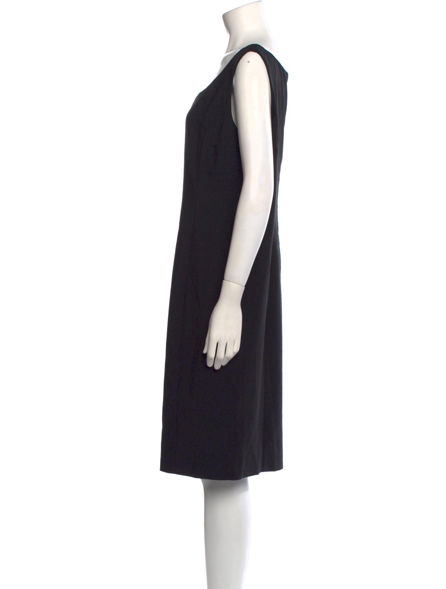 Armani Collezioni Virgin Wool Knee-Length Dress
