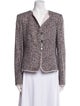 Armani Collezioni Virgin Wool Tweed Pattern Jacket
