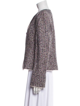 Armani Collezioni Virgin Wool Tweed Pattern Jacket