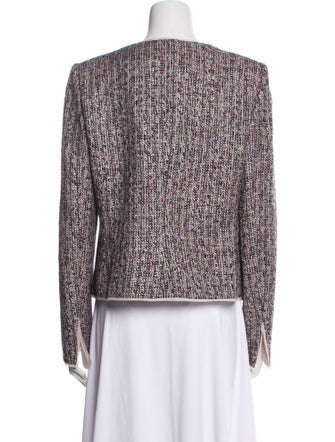 Armani Collezioni Virgin Wool Tweed Pattern Jacket