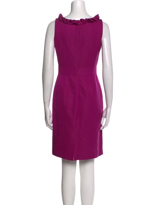 Armani Collezioni Scoop Neck Mini Dress