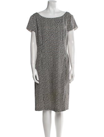 Armani Collezioni Printed Midi Length Dress