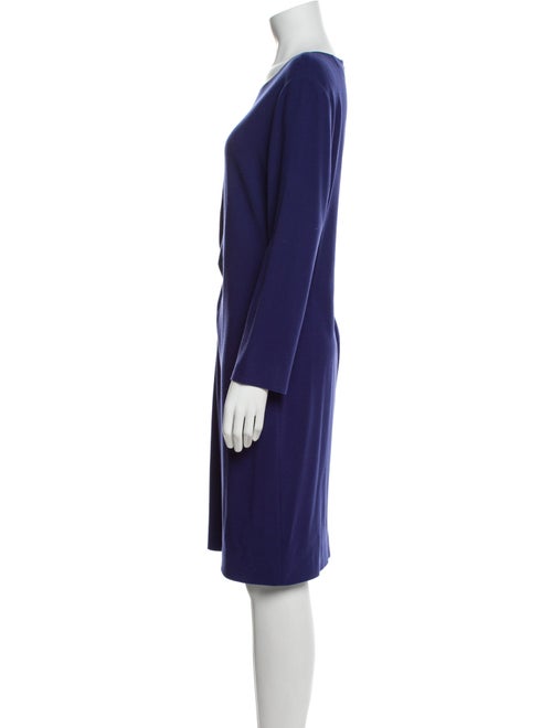 Armani Collezioni Bateau Neckline Knee-Length Dress