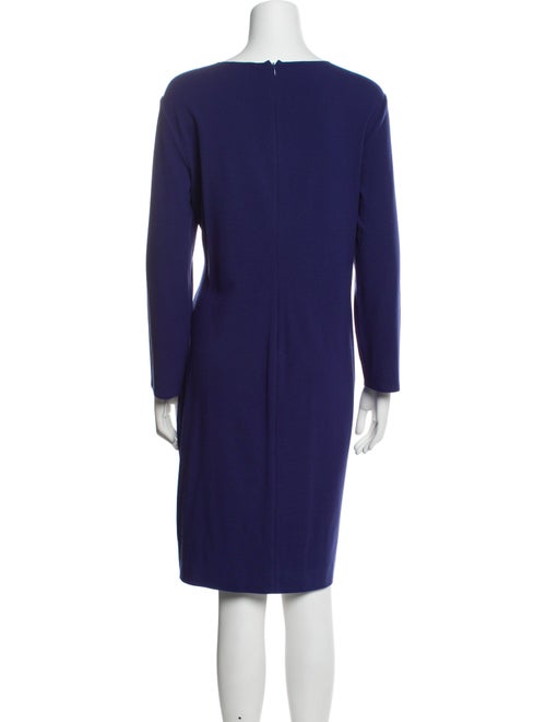 Armani Collezioni Bateau Neckline Knee-Length Dress