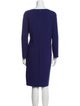 Armani Collezioni Bateau Neckline Knee-Length Dress