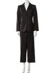 Armani Collezioni Virgin Wool Striped Pantsuit