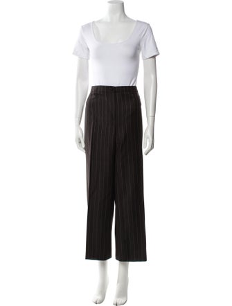 Armani Collezioni Virgin Wool Striped Pantsuit