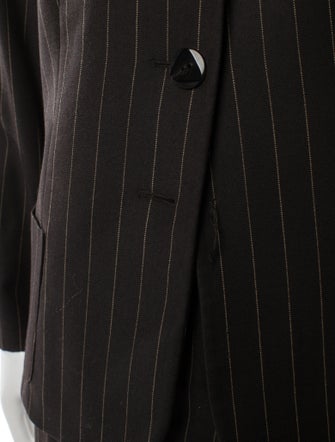 Armani Collezioni Virgin Wool Striped Pantsuit