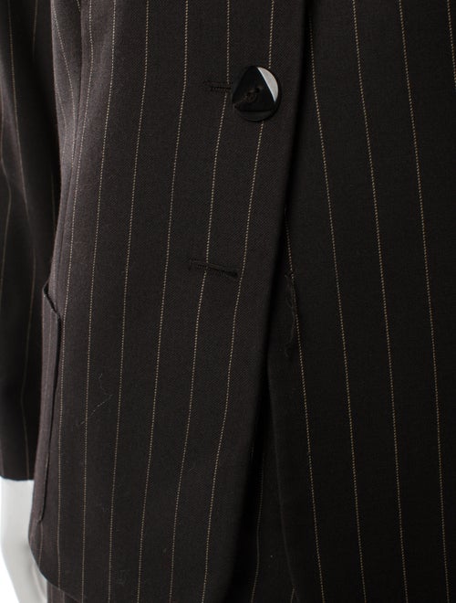 Armani Collezioni Virgin Wool Striped Pantsuit