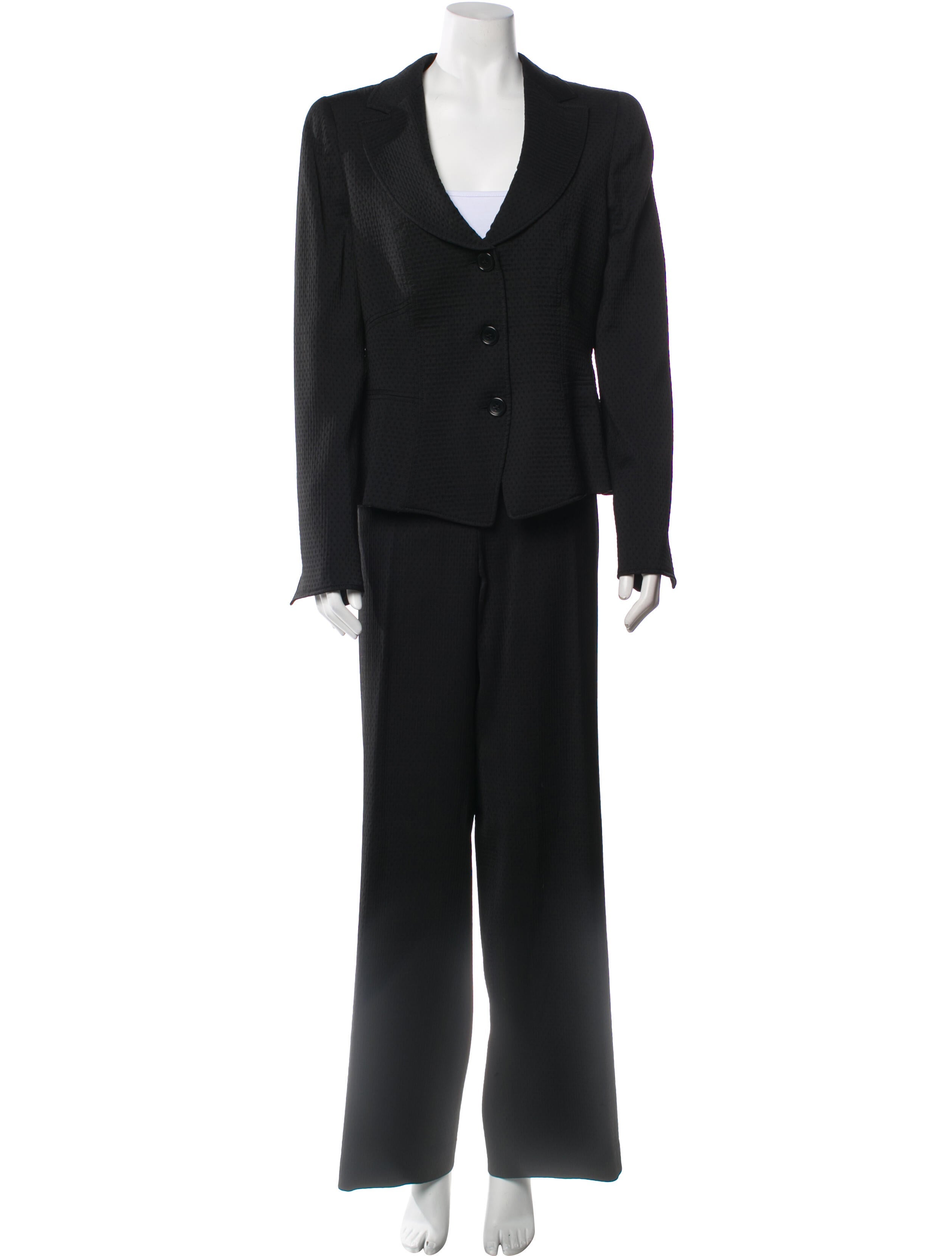 Armani Collezioni Virgin Wool Skirt Suit