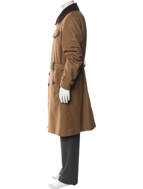 Armani Collezioni Virgin Wool Trench Coat