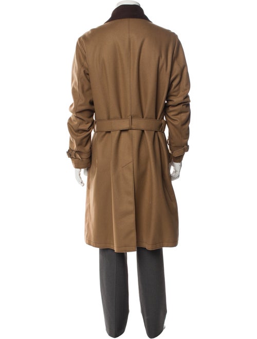 Armani Collezioni Virgin Wool Trench Coat