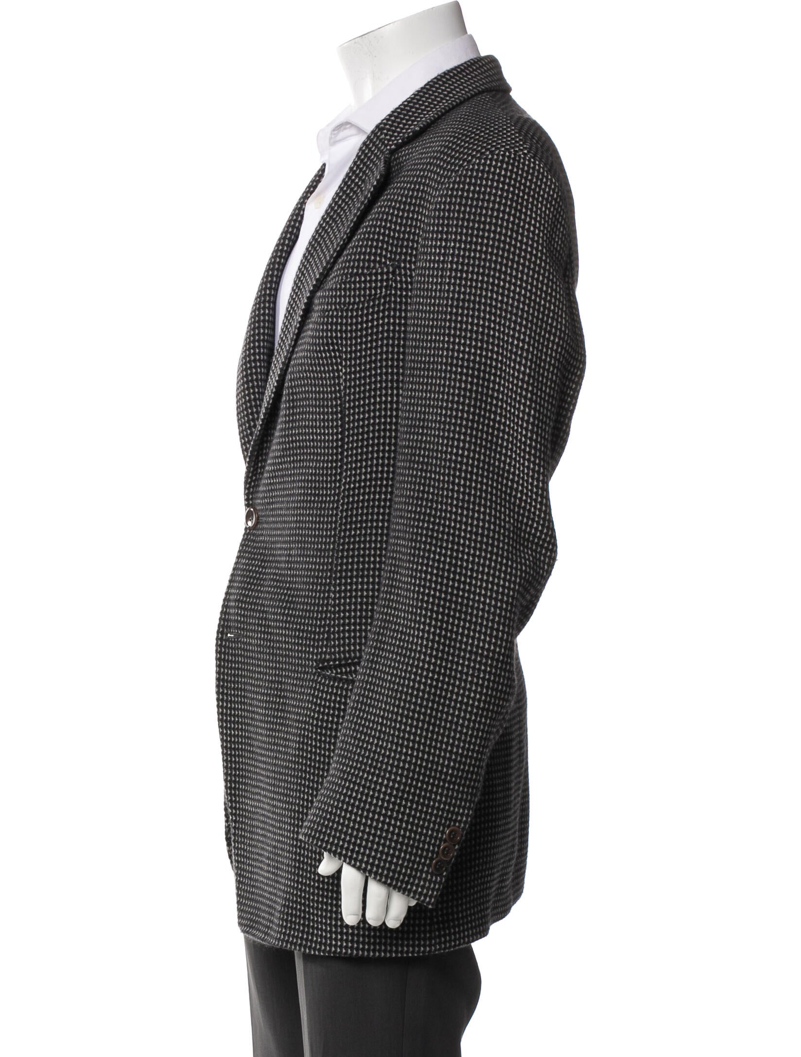 Armani Collezioni Wool Printed Blazer