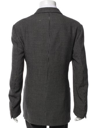 Armani Collezioni Wool Printed Blazer