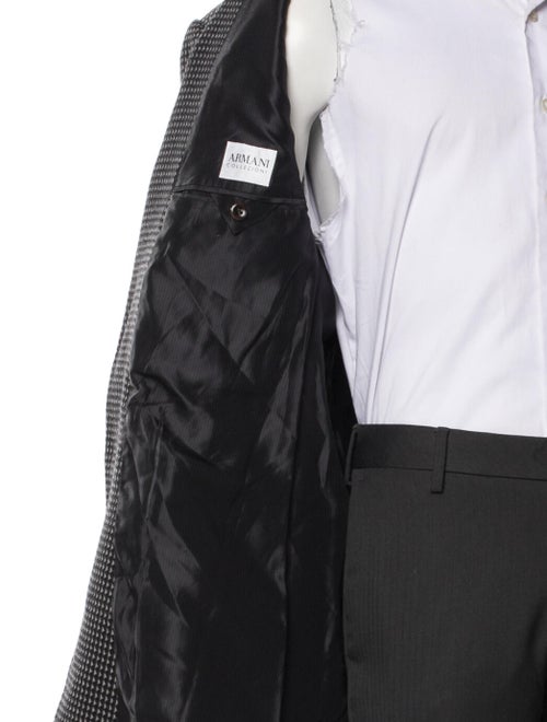 Armani Collezioni Wool Printed Blazer