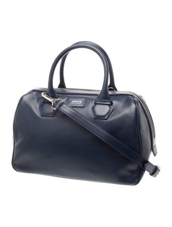 Armani Collezioni Leather Top Handle Bag