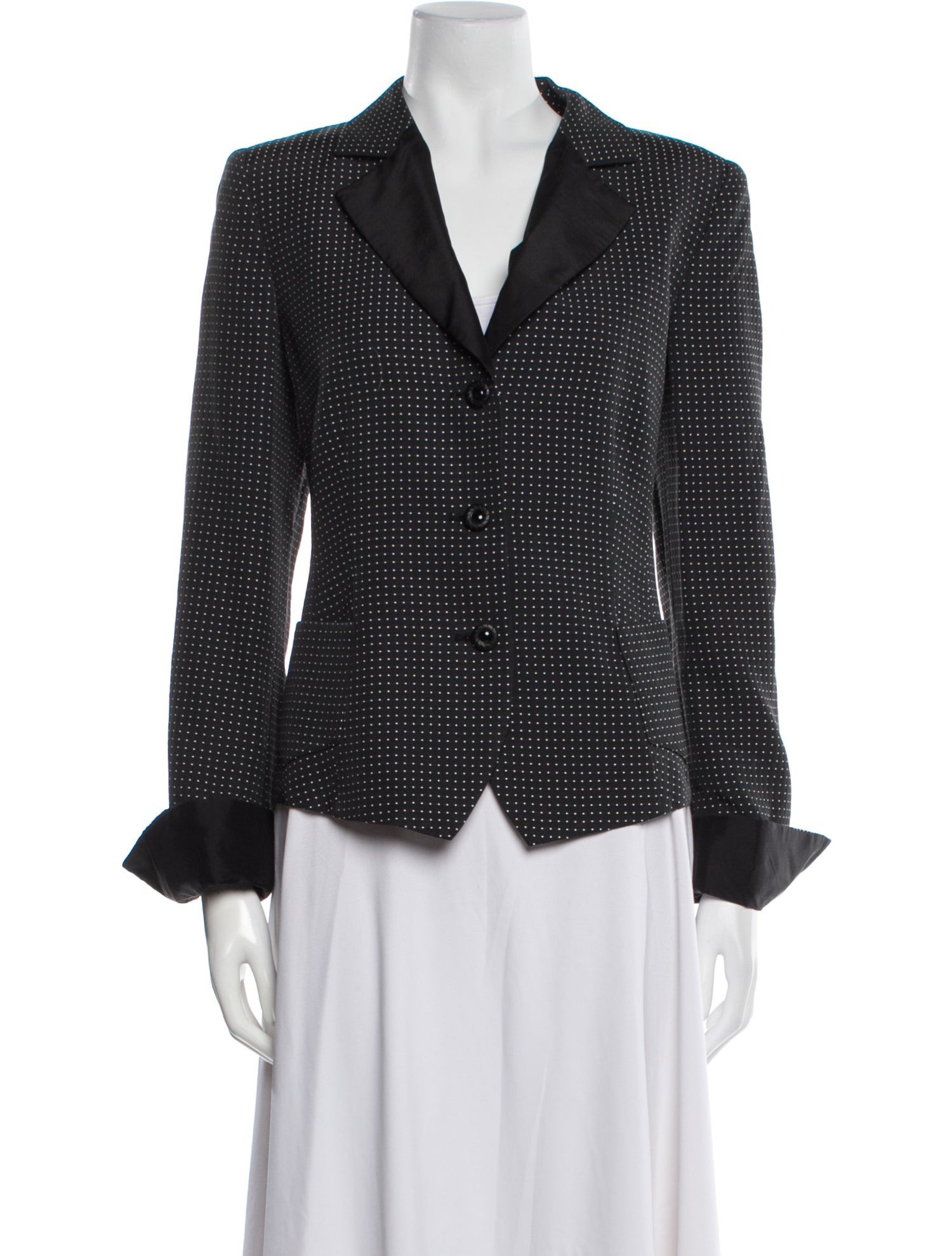 Armani Collezioni Polka Dot Print Blazer