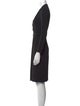 Armani Collezioni V-Neck Knee-Length Dress