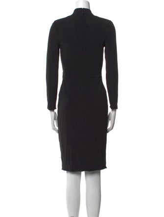 Armani Collezioni V-Neck Knee-Length Dress