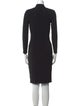 Armani Collezioni V-Neck Knee-Length Dress