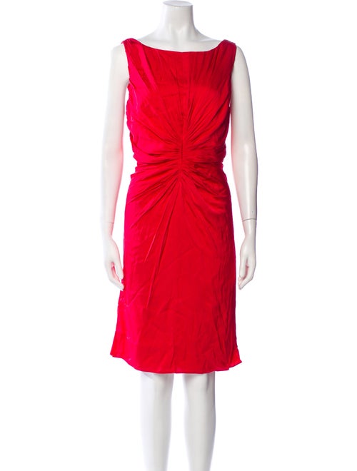 Armani Collezioni Silk Knee-Length Dress