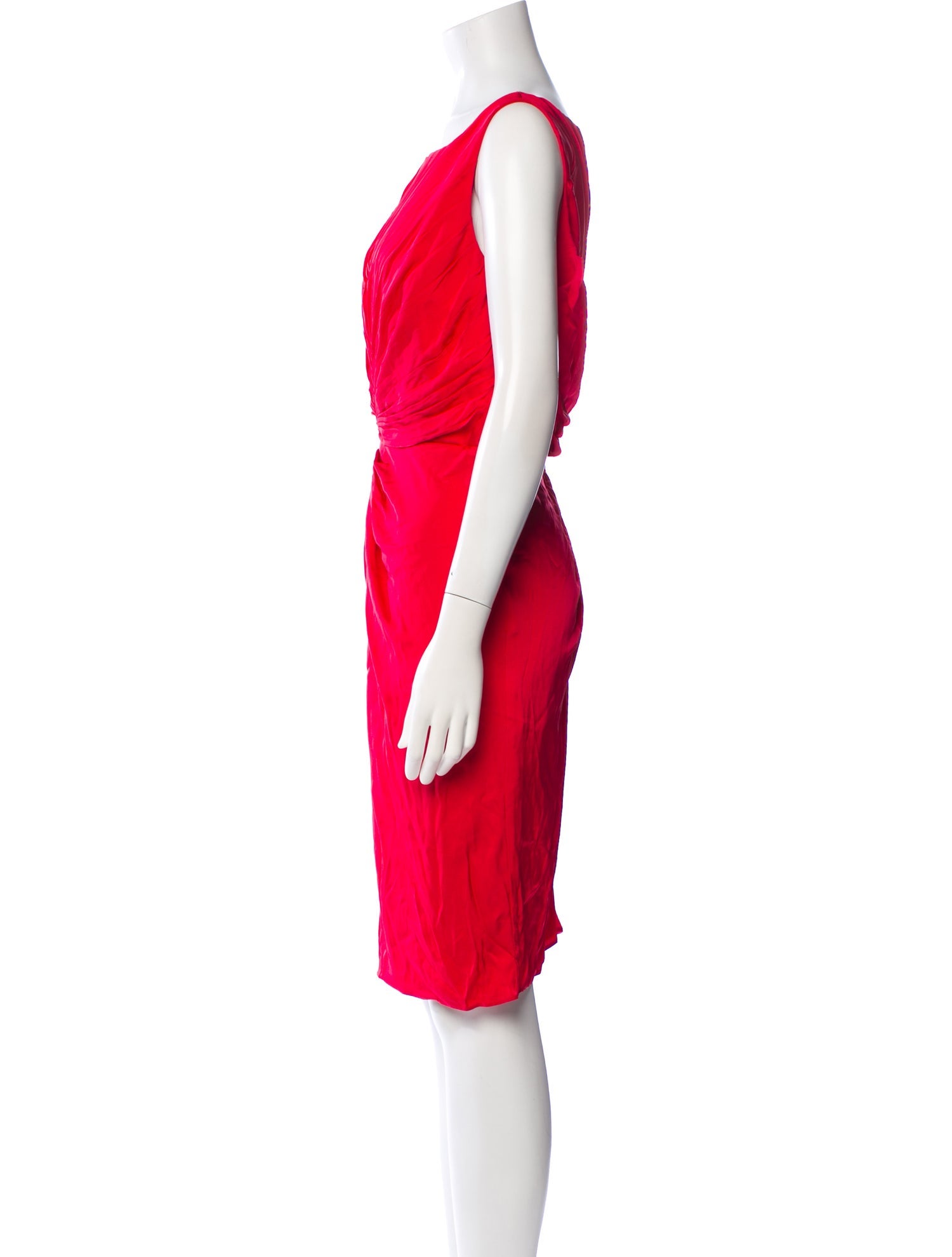 Armani Collezioni Silk Knee-Length Dress