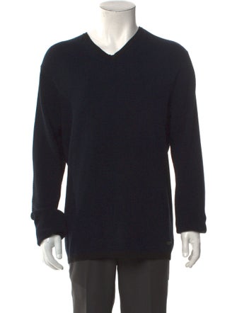 Armani Collezioni V-Neck Long Sleeve Pullover