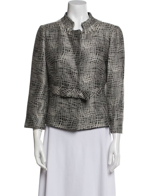 Armani Collezioni Wool Tweed Pattern Jacket