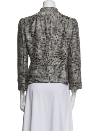 Armani Collezioni Wool Tweed Pattern Jacket
