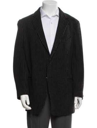 Armani Collezioni Wool Striped Blazer